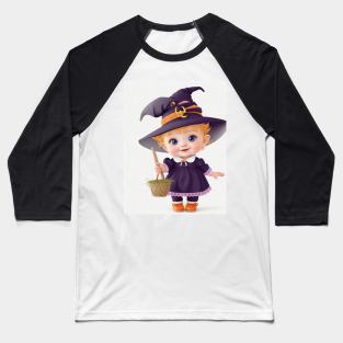 Cute Baby Witch Baseball T-Shirt